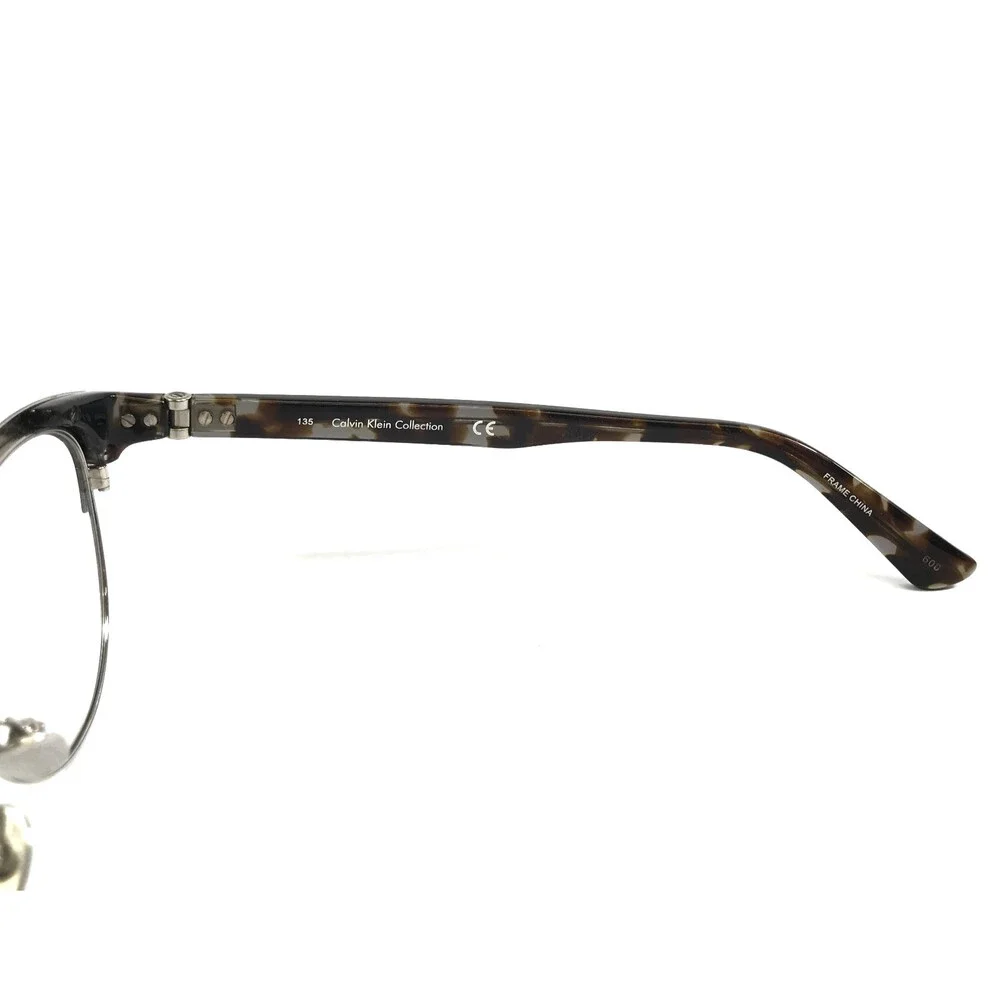 Calvin Klein Eyeglasses Frames CK8020 001 Shiny Black Tortoise Cat Eye 52-16-135
